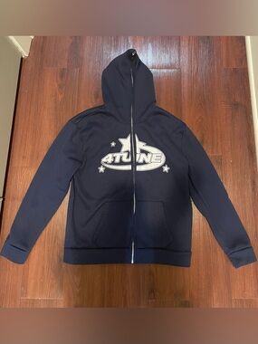 4TUNE Men's Navy Full-Zip Hoodie
